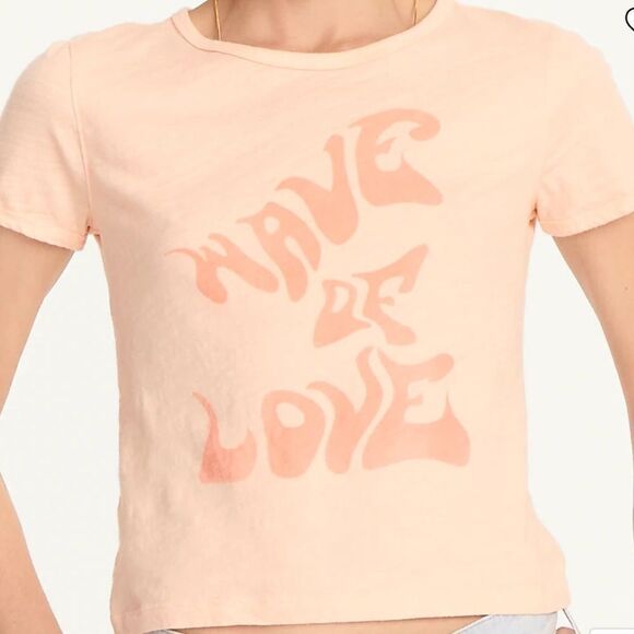 J. Crew Graphic Cropped Tee T-shirt‎ - Picture 1 of 7